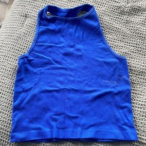 Royal Blue Athletic Racer Back Tank